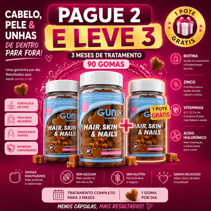 GUNIX 3X Intensivo – Mais Vendido (Pague 2, Leve 3)