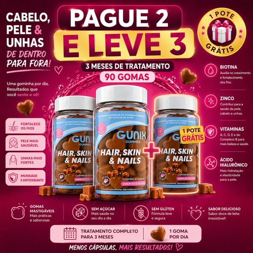 GUNIX 3X Intensivo – Mais Vendido (Pague 2, Leve 3)