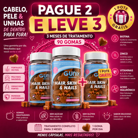 GUNIX 3X Intensivo – Mais Vendido (Pague 2, Leve 3)